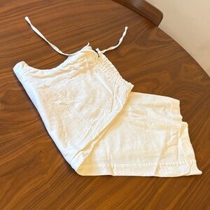 Chadwicks White Drawstring Linen Pants